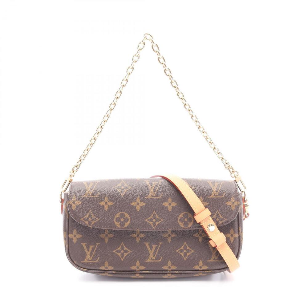 Louis Vuitton Wallet on Chain Ivy Handbag Canvas Brown